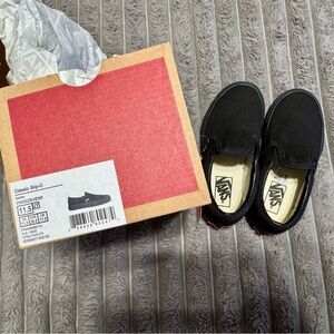 Vans Black Classic Slip-On Sneakers